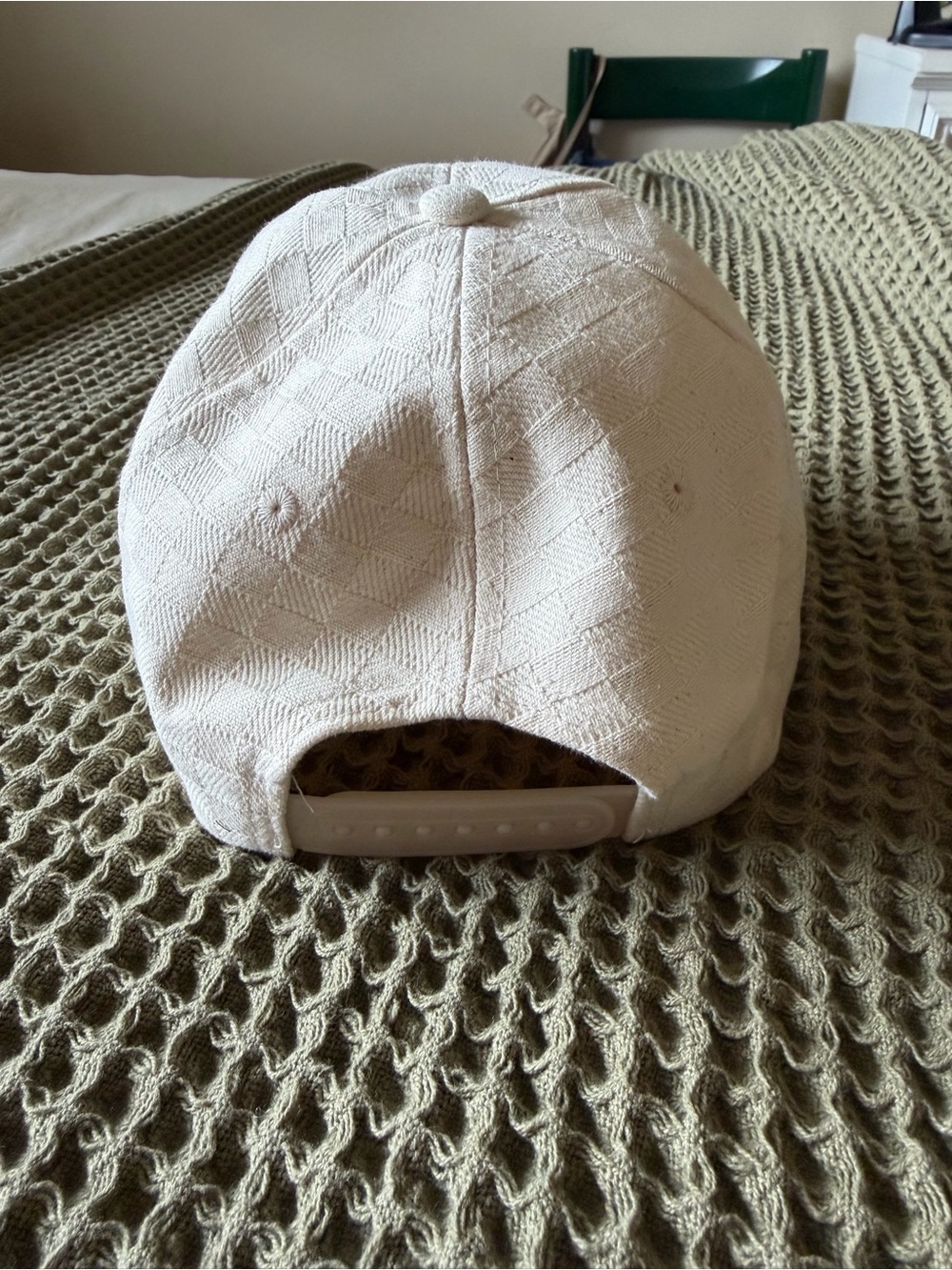 Cream Beige Baseball Hat - Picture 5 of 8